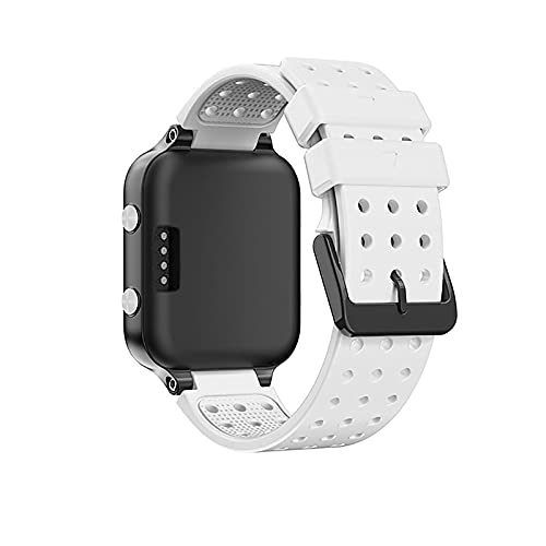 Watch Band Replacement Silicone Strap Wristband for Garmin Approach S20 Watch Bands with Tool, white - Image 3
