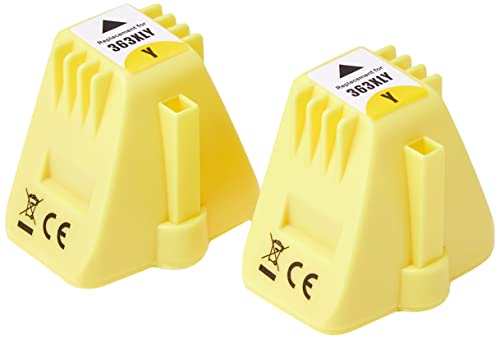 Go Inks 2 Yellow Compatible Printer Ink Cartridges to replace HP 363Y (XL Capacity) Compatible/non-OEM for HP Photosmart Printers