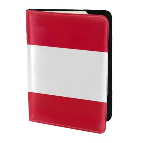 Ohio State Flag stampa Travel Wallet Porta passaporto Custodia per Famiglia pelle per per uomini e donne nero Taglia unica