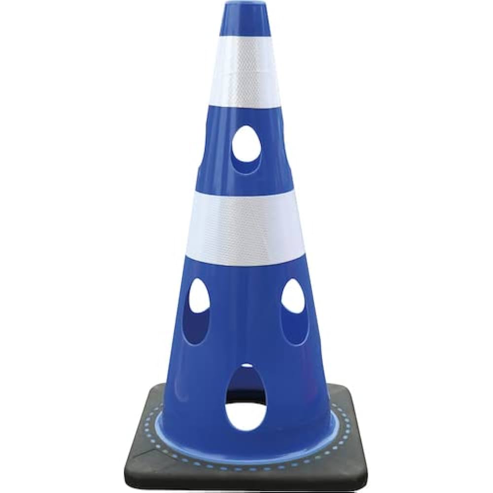 Amazon | カーボーイ 穴あきコーン 反射ホワイト ブルー CHR