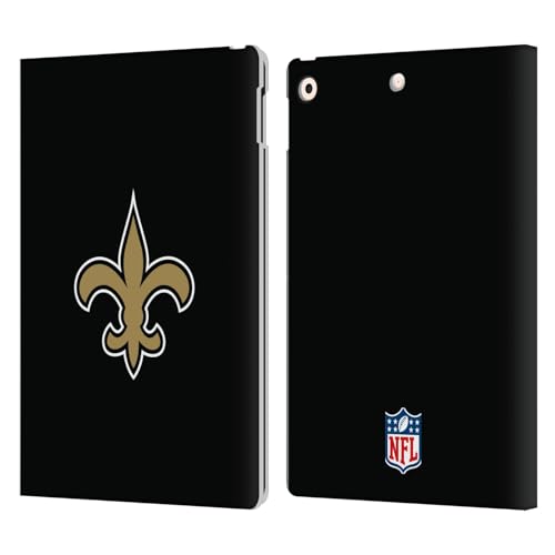 Protection iPad 10.2 NFL Saints housse cuir portefeuille clapet magnétique