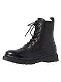 Tamaris Damen Stiefel, Frauen Schnürstiefel,lose Einlage,Comfort Lining,schnürboots,halbstiefel,schnürung,Winterstiefel,Black,38 EU / 5 UK