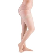 Women's 20-30 mmHg Compression Thigh Highs, Premium Sheer Stockings