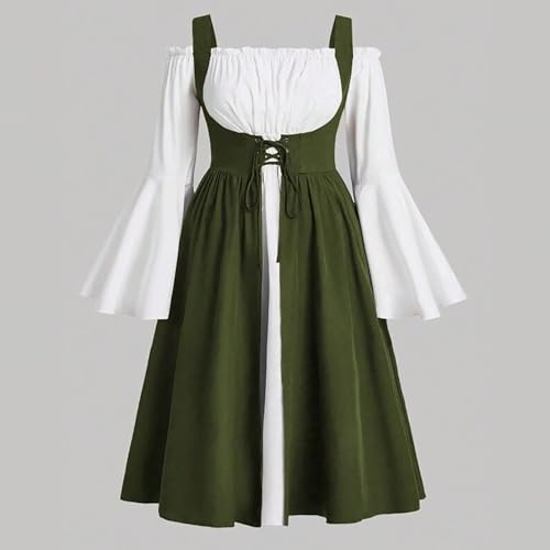 Robe Corset Médiévale Dos Lacé Ajustable Confort Grande Taille - 4