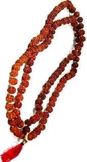 Pure Rudraksha 108 Beads Religious Rosary (Japa Mala) Beads Size 10mm