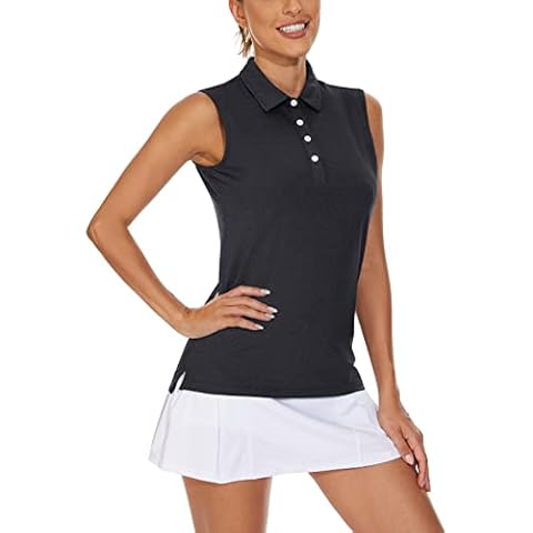 MAGCOMSEN Polo Deportivo para Mujer sin Mangas Cover
