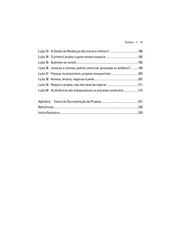 Lessons Learned: Em Gerenciamento de Projetos - 40 Lições Aprendidas - Casos Reais