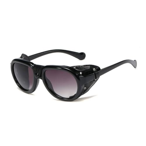 Lunettes de soleil Punk MUTYNE monture cuir pour éviter les reflets avec style unique