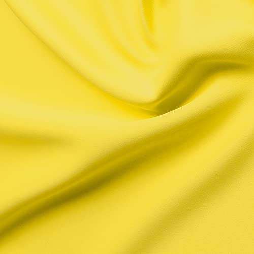 Oyring Blackout Valances For Windows Energy Efficient Rod Pocket Curtain Valance For Living Room Kitchen And Bedroom, Width 98 Inch (Bright Yellow, 1 Panel) #TOP4