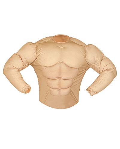 Horror-Shop Super Muskelshirt Kostüm für Karneval & Junggesellenabschied L
