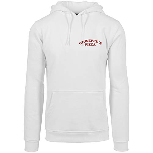 Sweat à capuche Giuseppe's Pizzeria Mister Tee vêtement coton blanc M
