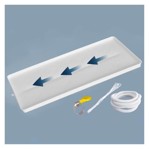 Bandeja de recogida de agua para aire acondicionado interior con tapón de drenaje, tubo de drenaje de plástico para unidades de CA de ventana (1 2 x 3 m), solución de drenaje eficiente para comodidad