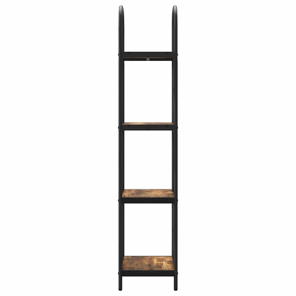 Libreria a 4 ripiani, 40 x 30 x 146 cm, in legno, design moderno, per soggiorno, ufficio, camera da letto, decorazione