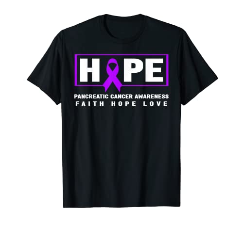 Camisa de cáncer de páncreas - Hope Pancreatic Cancer Awareness Camiseta