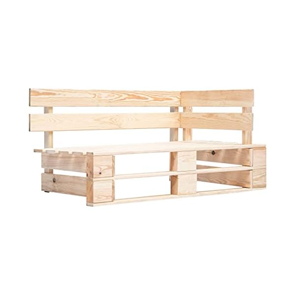 MUSEVANE 4-TLG. Paletten-Lounge-Set mit Kissen Kiefernholz Imprägniert – Bild 3