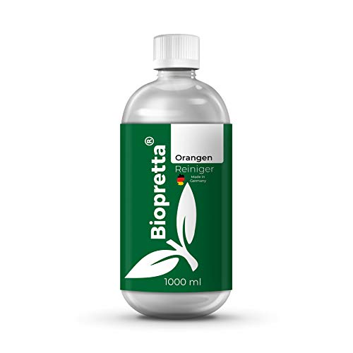 Preisvergleich Produktbild biopretta Orangenreiniger Konzentrat Fleckentferner Orangenöl Fettlöser Bodenreiniger Universalreiniger Kraftreiniger (1000ml)