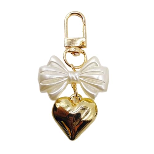 Sxett Butterfly Heart Phone Lanyard Bow Pendant Phone Charm Colorful Keychain Stylish Ornament Backpack Jewelry for Women