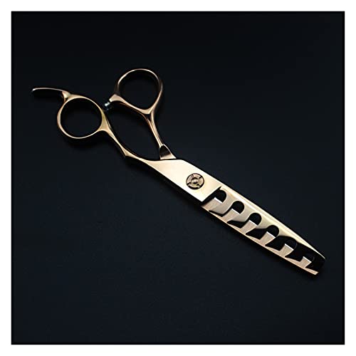 Ciseaux de coiffure or rose 6 pouces en acier élégant pour coupe précise