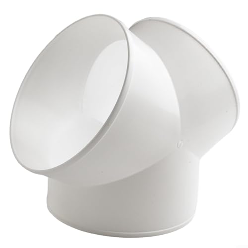 Conector divisor de conducto en forma de Y de PVC de 100 mm/150 mm/200 mm para ventiladores extractores, sistema de ventilación de campana extractora, distribución de flujo de aire (200 mm)