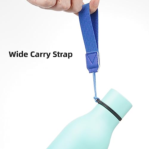 Image of Konokyo Insulated Water Bottle with Strap,18 oz Double Wall Stainless Steel Vacuum Bottles Metal Water Flask,Mint