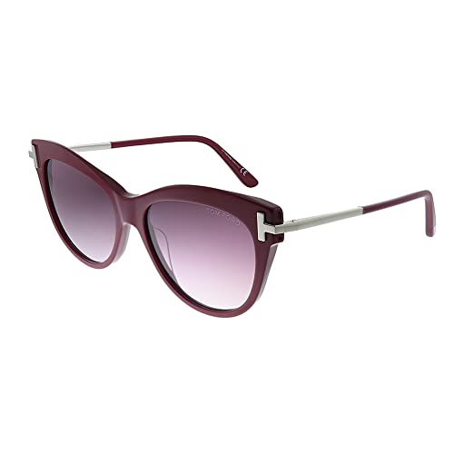 Sunglasses Tom Ford FT 0821 Kira 69T Shiny Red W. Light Ruthenium Temples/Grad Tom Ford Sunglasses KIRA TF-821 01D main image 4