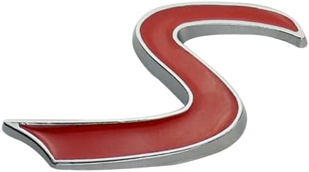 Miniatura 5 de 1 emblema S 3D letra de metal para maletero de la tapa trasera del maletero de la escotilla de repuesto para R53 R55 R56 R57 R59 F56 F55 (rojo