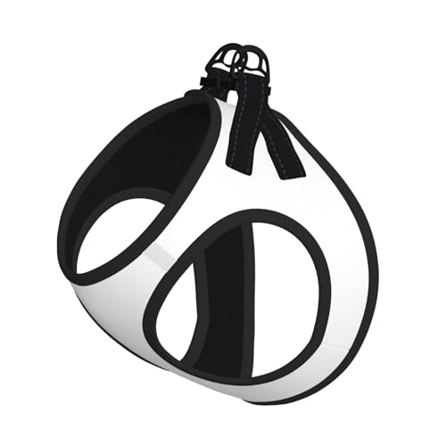 Pettorina per cani e gatti, taglia S, colore bianco, regolabile, per cani e gatti, perfetta per passeggiate all'aperto