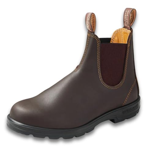 Blundstone 550 Unisex Classic Series Chelsea Boot for Men and Women with Shock Absorption and Premium Water Resistant Leather, Walnut Brown, 11 US Men / 13 US Women / 10 AU
