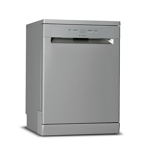 Ariston Dishwasher Freestanding, 13 Place Setting, Inverter Motor, 5 Washing Programs Includes Half Load Express 30' Eco & Static Dry, Silent Dishwasher, Made In Poland, Inox, LFC2B19XUK