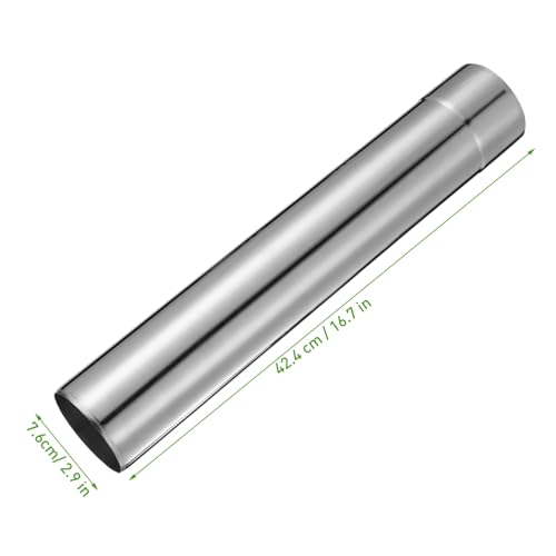 Conduit de cheminée en acier inoxydable 76x424 mm pour poêle