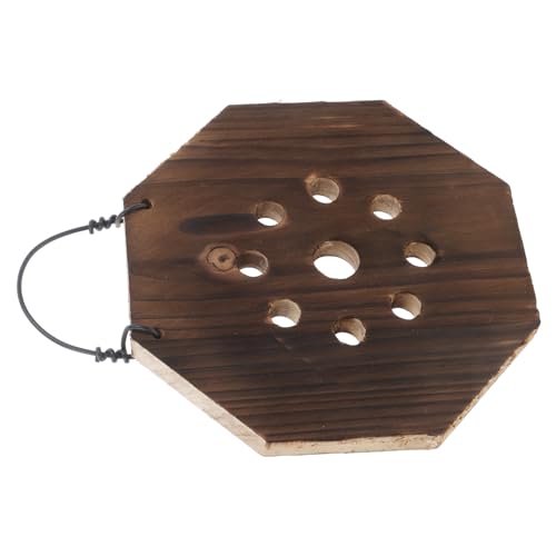 Toddmomy Wandpflanzgefäß Aus Holz Geweihfarn-Design Vertikales Pflanzgefäß Für Zimmerpflanzen Geeignet Für Orchideen Und Sukkulenten Mit Wpc-montageplatte Für Einfache Installation An Wände