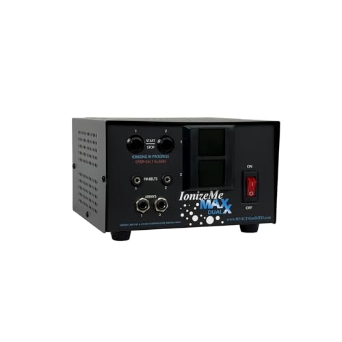HEALTHandMED IonizeMe Maxx Dual (Unidad de 2 Canales) - Potente Máquina de Desintoxicación Doméstica de 20 Voltios para Eliminación de Toxinas | Garantía de 5 Años | Consulta con Experto en Desintoxicación | Fabricado en USA (Paquete Ultimate con Estuche) miniatura 5