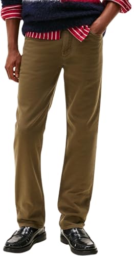 Tommy Hilfiger Herren Jeans Hose Denton Straight Fit, Grün (Army Green), 29W/32L – Ansicht 1