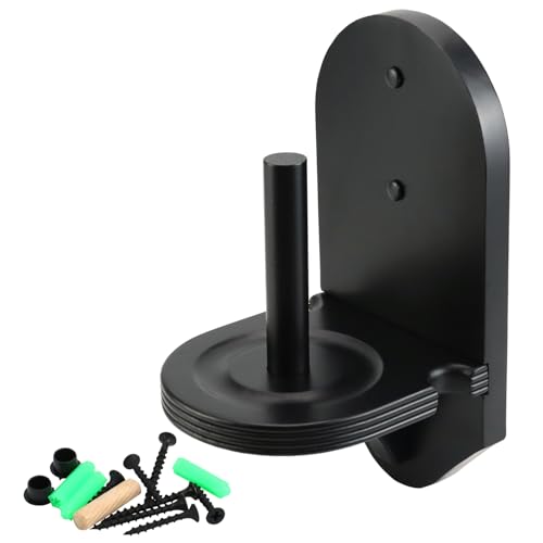 QWORK Wall Mounted Pool Hand Chalk Holder Rack - Beveled Edge Design, Carved Notches, with Hidden Mounting Hardware Included