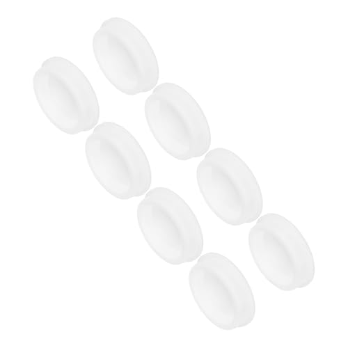 Image of MECCANIXITY 8Pcs T-Shaped Silicone Plugs 61.3mm 2-1 /2 Inch Dia Snap in Plug Hole Seal Cover Round Rubber Stopper for Kitchen Rubber Bulkheads Waterproof Sealing Plugs White