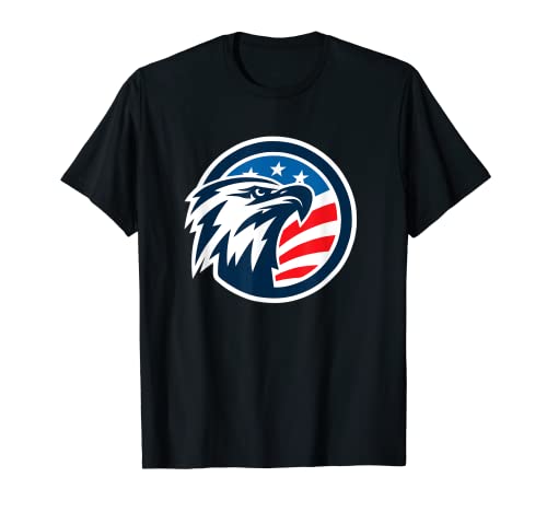 Patriotic Eagle Design 4 luglio USA Bandiera americana Maglietta