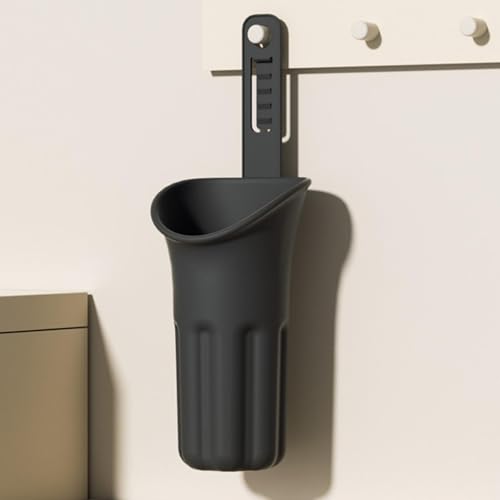 Cubo de basura coche impermeable con diseño cilíndrico elegante 4