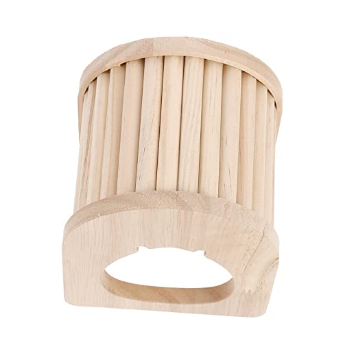 KALLORY シー木製ハムスター用巣箱 小型動物の寝床 柔らかい環境でペットを守る な製 ハムスターのおもちゃ用隠れ家