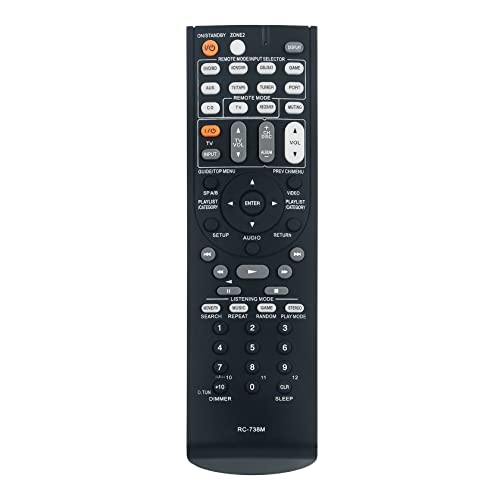 Allimity RC-738M - Mando a distancia para receptor AV Onkyo HT-RC160 HT-S7200 TX-SR607 TXSR607B