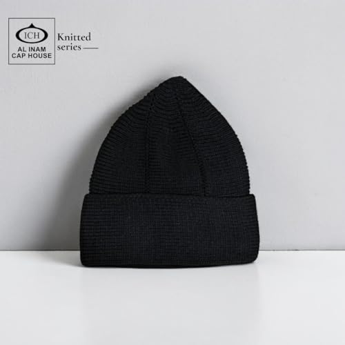 Image of ICH Premium Knitted Cap Model No. (N-02) | Stretchable Free Size Kufi Cap | Soft, Comfortable & Breathable Headwear, Prayer, Travel & Casual Use