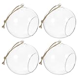 Photophore : vous recevrez 5 bougeoirs et des ficelles de jute. ce sera un complément parfait pour utiliser cette boule de verre avec bougie led, photophore suspendu