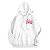 Generisch 2026 Letter Print Hooded Long Sleeve Casual Hoodie Sports Hoodie, White, L #4