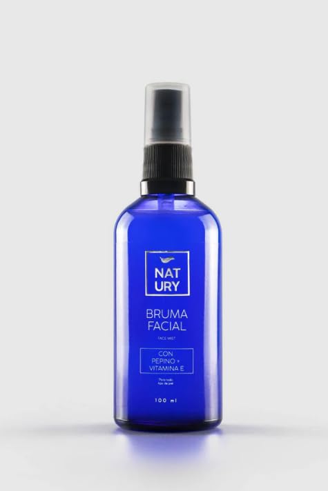 NATURY GREEN CARE - Pack 2 Unidades Bruma Facial Hidratante con Pepino y Vitamina E | Bruma Hidratante Facial Vegana | Spray Refrescante Sin Sulfatos ni Siliconas | Ideal para Todo Tipo de Pieles
