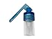 Dispenser per tabacco da fiuto, bottiglia da fiuto, con paletta Blau / Durchsichtig