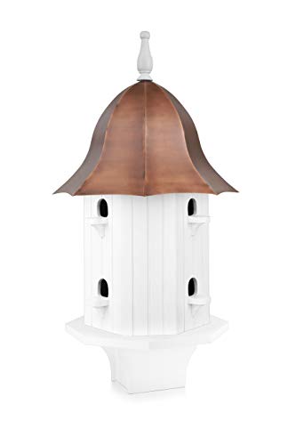 Good Directions Bh204Wwht Dovecote Manor Pure Copper Roof Bird House, White #TOP16