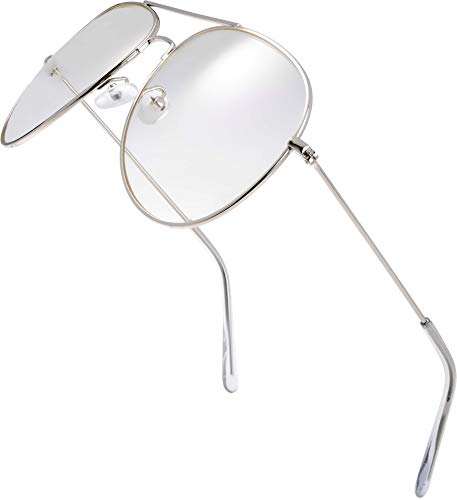 Image of The Fresh Classic Aviator Frame Light Color Lens XL Oversized Sunglasses Gift Box
