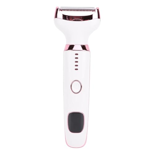 TARSHYRY Recortadora Eléctrica para Mujer, Depiladora Facial y Corporal con 5 Cabezales Intercambiables Pantalla LED Carga USB, para Depilación Corporal de Cejas, Nariz