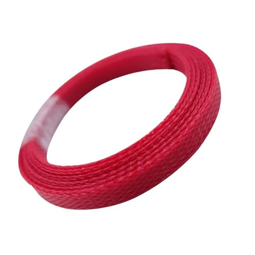 Guaina per cavi espandibile in PET 3/4/6/8/10/12/14 mm guaina avvolgente in filo di protezione isolata ad alta densità (rosso, 6 MM_20 m)