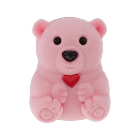 BinaryABC Mini Bear Ring Box for Gifts Cover