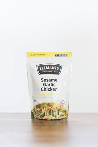 Elements Meals | Sesame Garlic Chicken | 5-Pack | Healthy Freeze Dried Meals | Paleo Friendly | Delicious, Backpacking And Camping Food | High Protein #TOP3